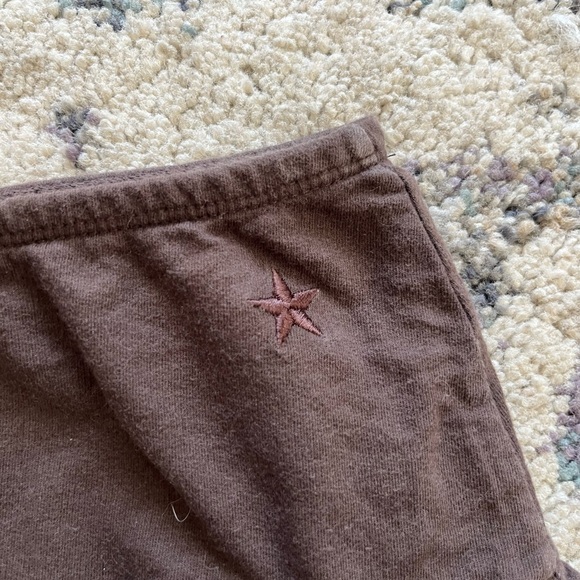 Y2K Garage Brown Ruffle Mini Skirt - Picture 3 of 4